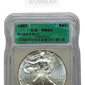 Moneda Conmemorativa Plata Pura 31,12g Ee.uu. 1997