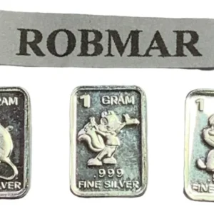 Robmar-USA-Lote De 3 Lingotes De 1g De Plata Pura 0,999-N°33