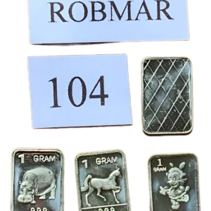 Robmar-USA-Lote De 3 Lingotes De 1g De Plata Pura 0,999-N°104