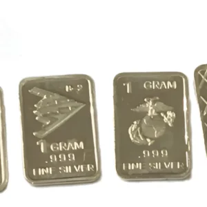 Robmar-USA-Lote De 3 Lingotes De 1g De Plata Pura 0,999-N°120