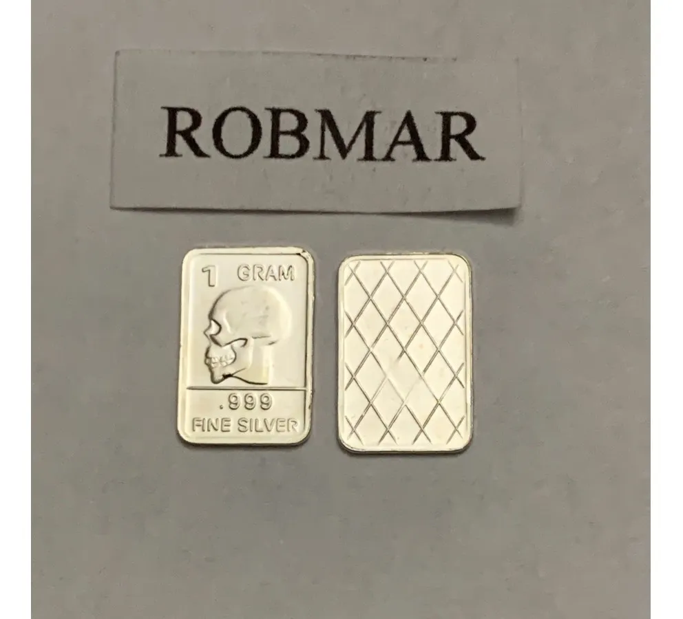 Robmar-USA-Lote De 3 Lingotes De 1g De Plata Pura 0,999-N°129 - Imagen 2