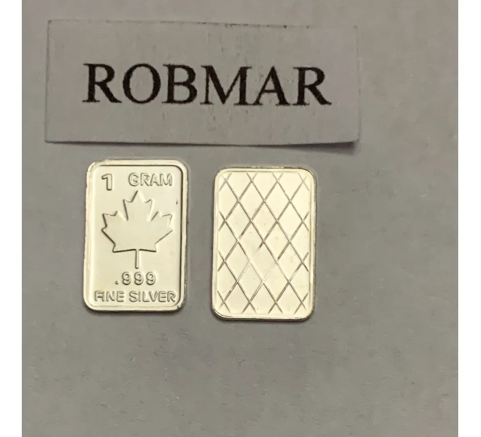 Robmar-USA-Lote De 3 Lingotes De 1g De Plata Pura 0,999-N°129 - Imagen 4