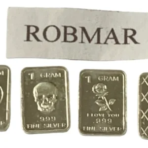 Robmar-USA-Lote De 3 Lingotes De 1g De Plata Pura 0,999-N°130