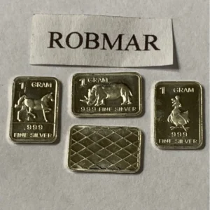 Robmar-USA-Lote De 3 Lingotes De 1g De Plata Pura 0,999-N°141
