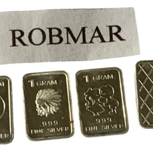 Robmar-USA-Lote De 3 Lingotes De 1g De Plata Pura 0,999-N°143