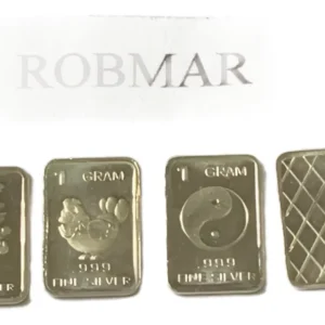 Robmar-USA-Lote De 3 Lingotes De 1g De Plata Pura 0,999-N°146