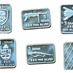 Robmar-USA-Lote De 5 Lingotes De 1g De Plata Pura 0,999-N°204