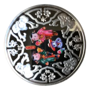 Robmar-Moneda China Conmemorativa 50 Cm-2010 -bañada En Plata-999