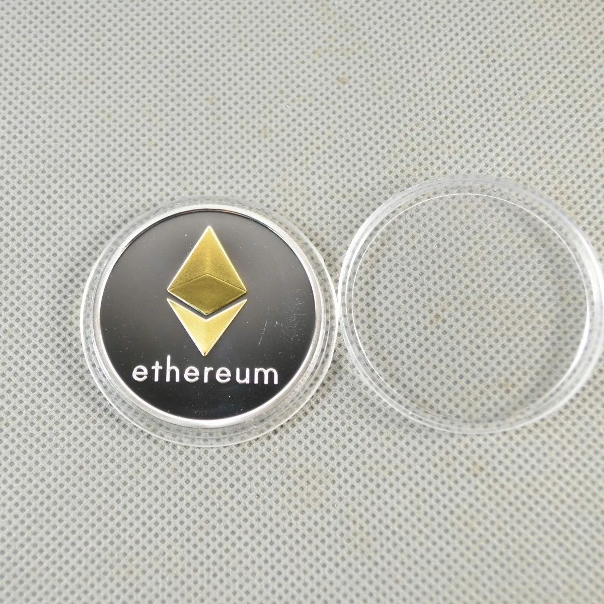 Robmar-USA-ethereum Fisico Bañado Oro Y Plata 2021 - Imagen 3
