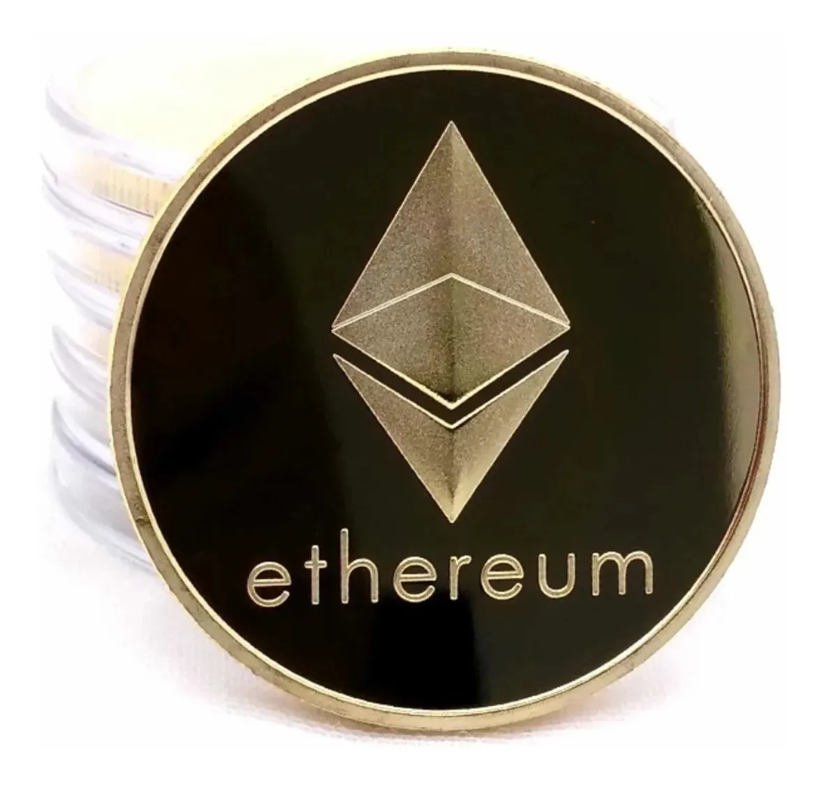 Robmar-USA-ethereum Fisico Bañado Oro Y Plata 2021 - Imagen 5