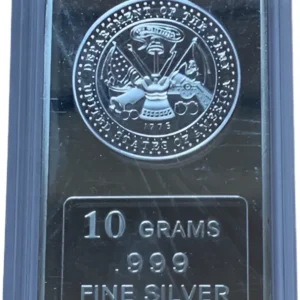 Robmar-USA-Lingote De 10g Plata Pura 24k-N°134-Dto Uf The Army