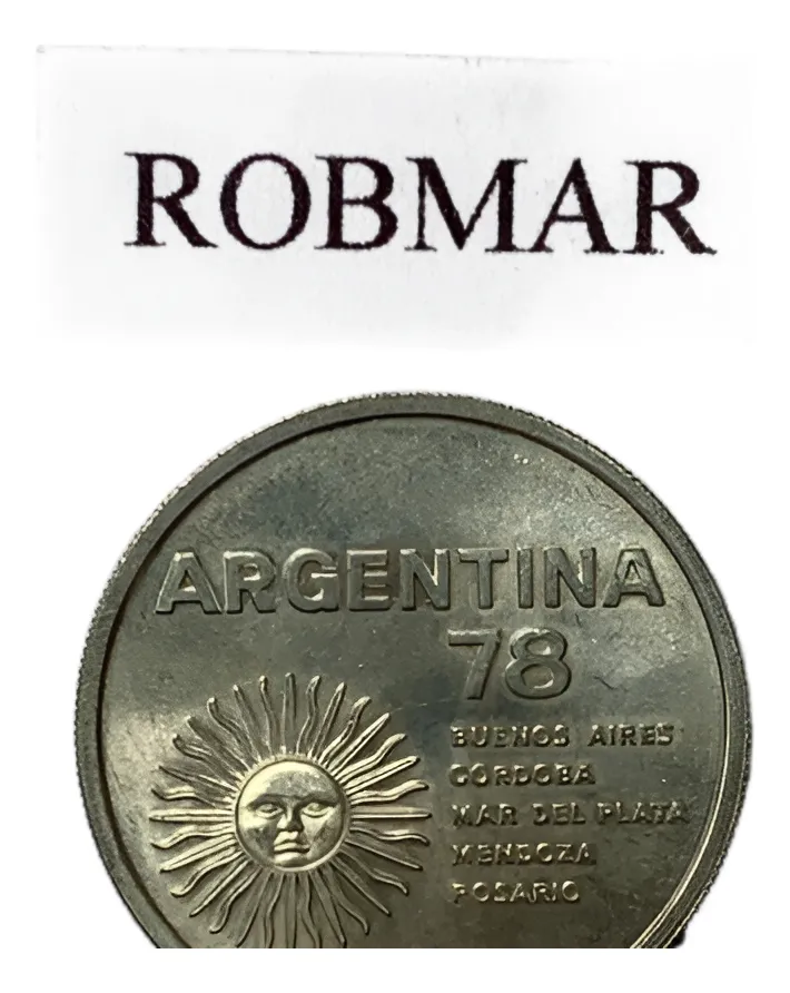 Robmar-Argentina-1000 Pesos Ley 18188-plata 10 G.del Mundial - Imagen 2