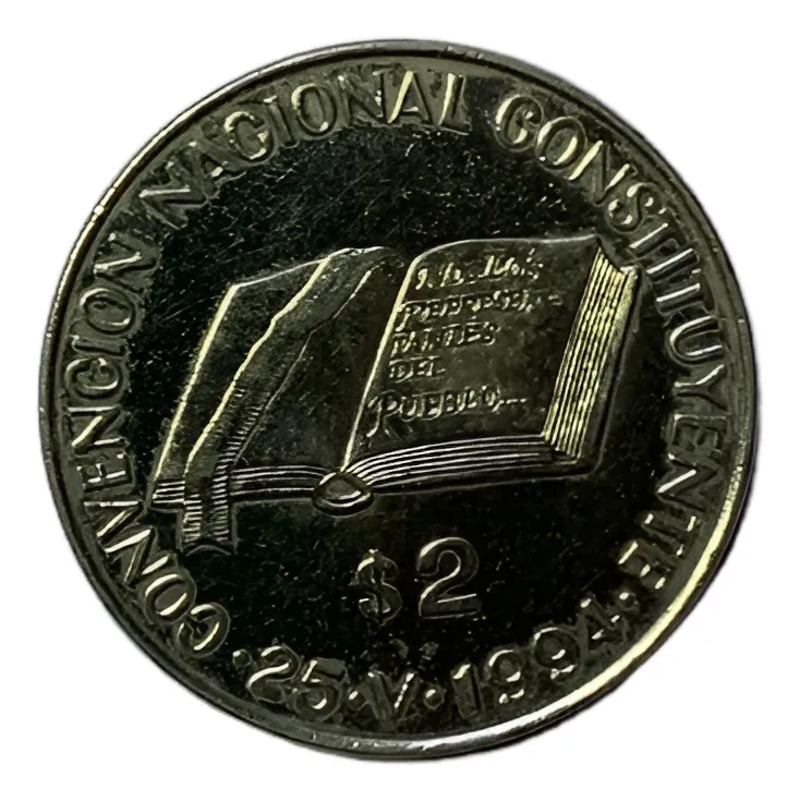 Robmar-Argentina 2 Pesos Constituyentes-niquel 10,5 G.1994