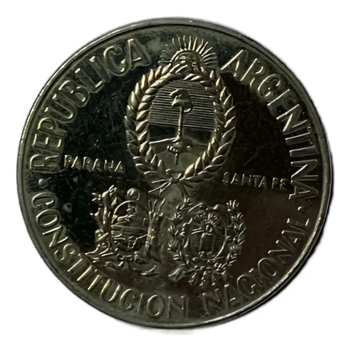 Robmar-Argentina 2 Pesos Constituyentes-niquel 10,5 G.1994 - Imagen 2