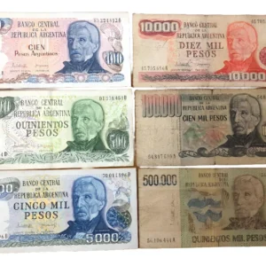 Robmar-Argentina-6 Billete Pesos Argentinos Sin Ley 18188-Varios-a