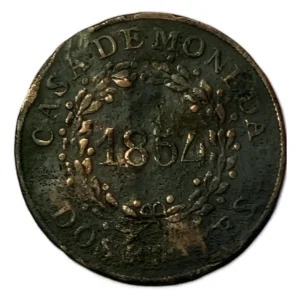 Robmar-argentina Buenos Aires-2 Reales-cobre 7,5 G.año 1854