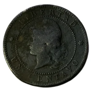 Robmar-Argentina Moneda De 1 Centavo De Patacon Del Año 1884