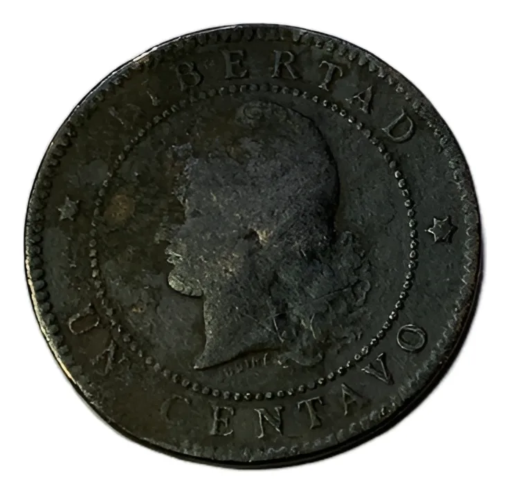 Robmar-Argentina Moneda De 1 Centavo De Patacon Del Año 1884