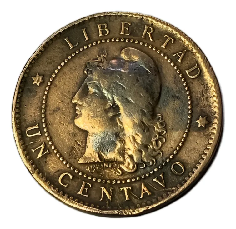 Robmar-Argentina Moneda De 1 Centavo De Patacon Del Año 1895