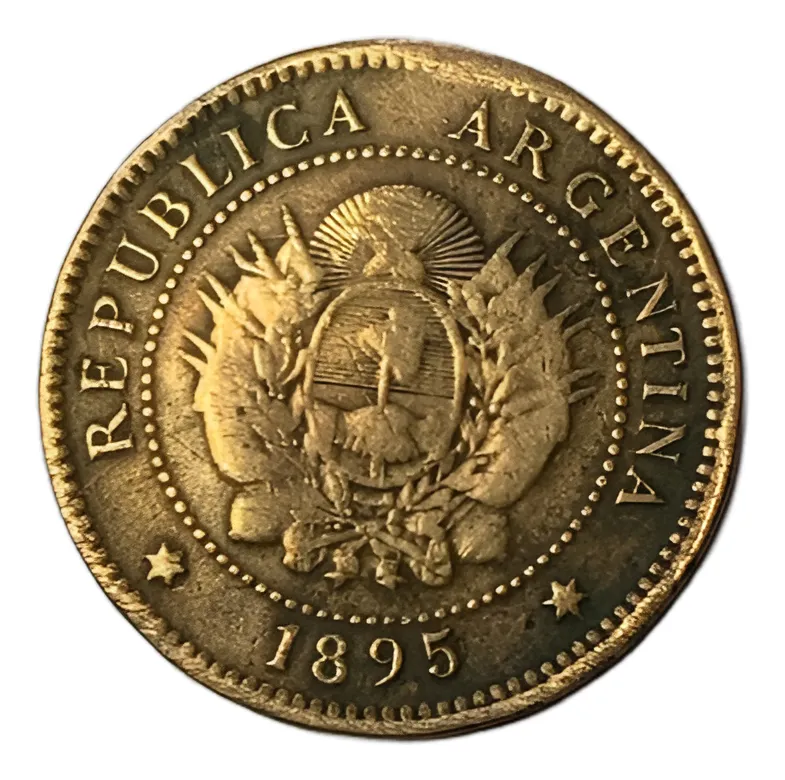 Robmar-Argentina Moneda De 1 Centavo De Patacon Del Año 1895 - Imagen 2