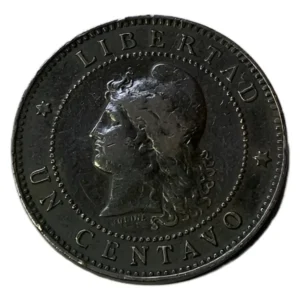 Robmar-Argentina Moneda De 1 Centavos De Patacon Del Año 1885
