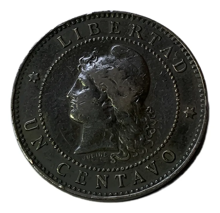 Robmar-Argentina Moneda De 1 Centavos De Patacon Del Año 1885