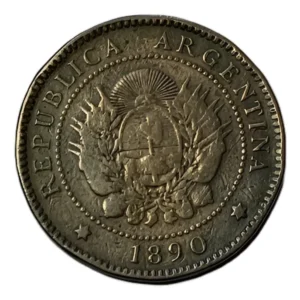 Robmar-Argentina Moneda De 1 Centavos De Patacon Del Año 1890