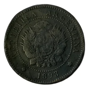 Robmar-Argentina Moneda De 1 Centavos De Patacon Del Año 1893