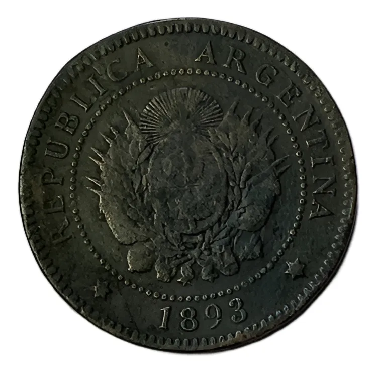 Robmar-Argentina Moneda De 1 Centavos De Patacon Del Año 1893
