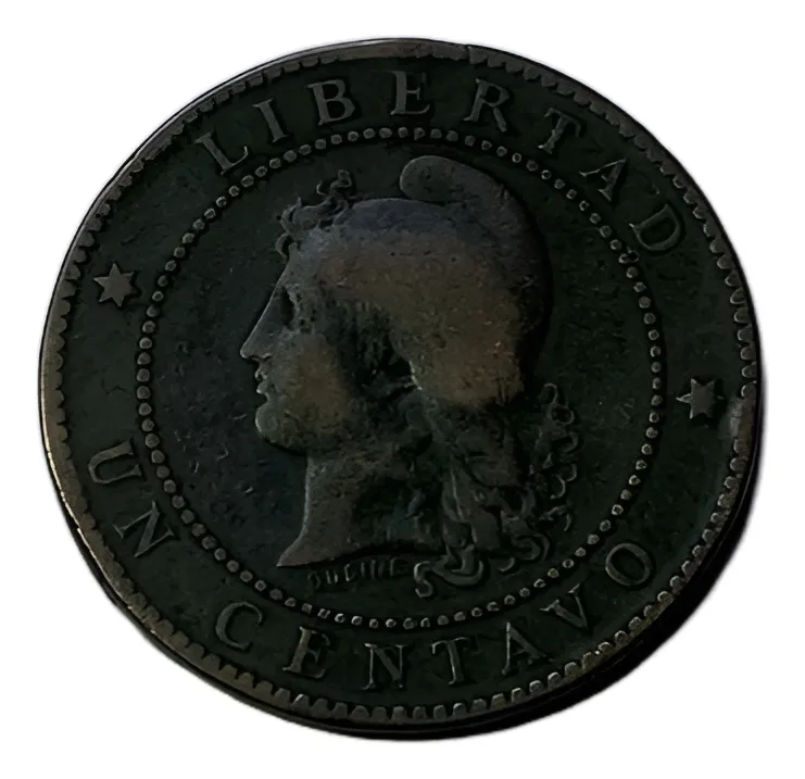 Robmar-Argentina Moneda De 1 Centavos De Patacon Del Año 1893 - Imagen 2
