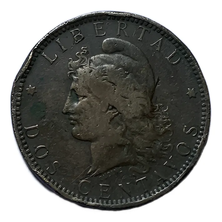 Robmar-Argentina Moneda De 2 Centavos De Patacon Del Año 1884