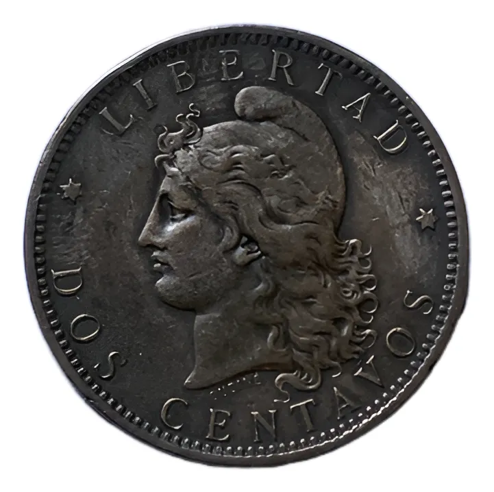 Robmar-Argentina Moneda De 2 Centavos De Patacon Del Año 1885 - Imagen 2