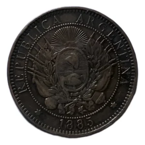 Robmar-Argentina Moneda De 2 Centavos De Patacon Del Año 1885