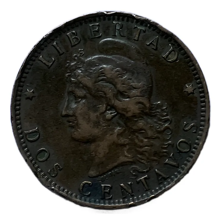 Robmar-Argentina Moneda De 2 Centavos De Patacon Del Año 1895