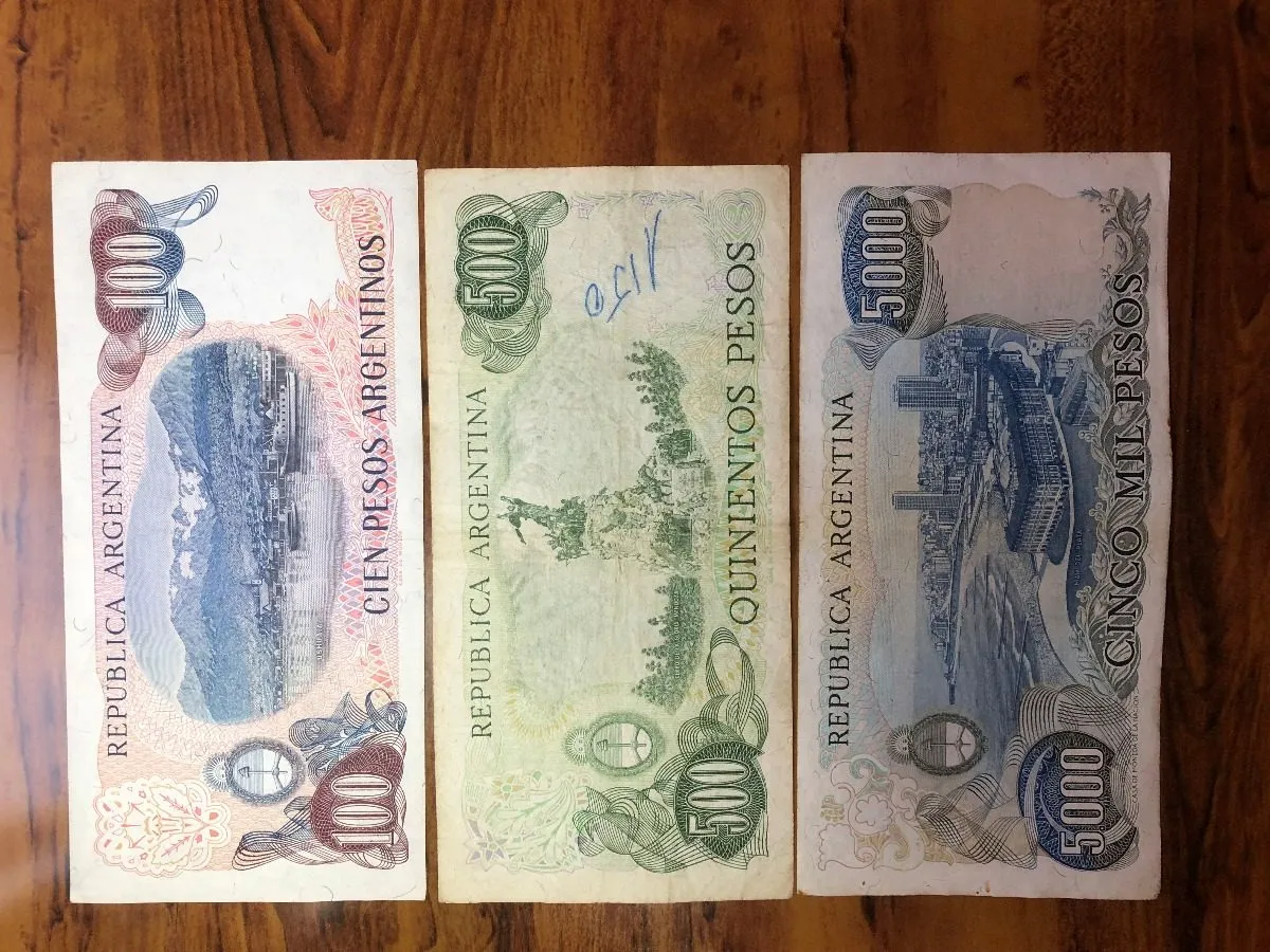 Robmar-Argentina-billete-1970 7 Unidades Colección.sin Ley - Imagen 3