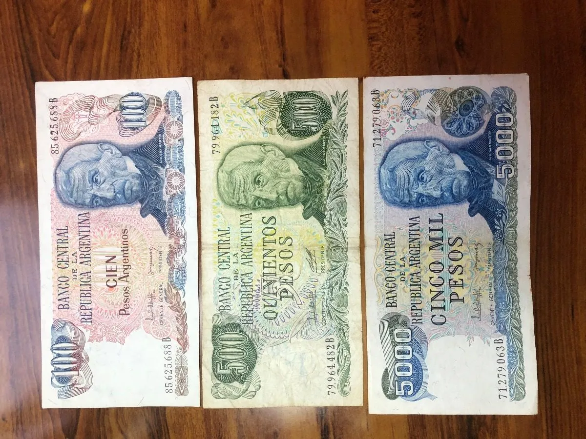 Robmar-Argentina-billete-1970 7 Unidades Colección.sin Ley - Imagen 4