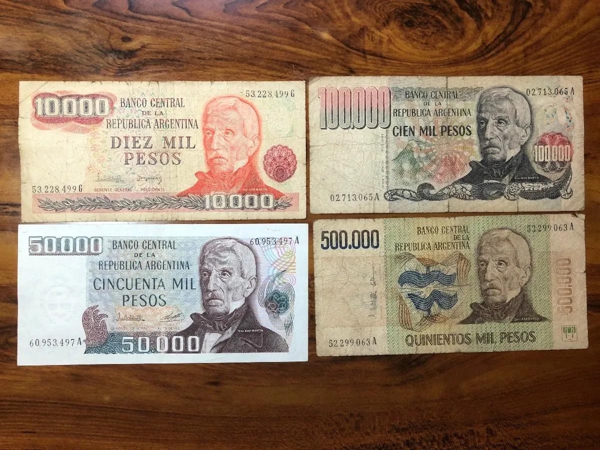 Robmar-Argentina-billete-1970 7 Unidades Colección.sin Ley - Imagen 6