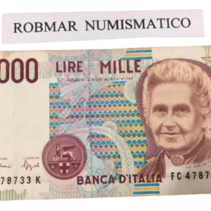 Robmar-Italia-billete-Clasificado 1000 Liras Del 1990
