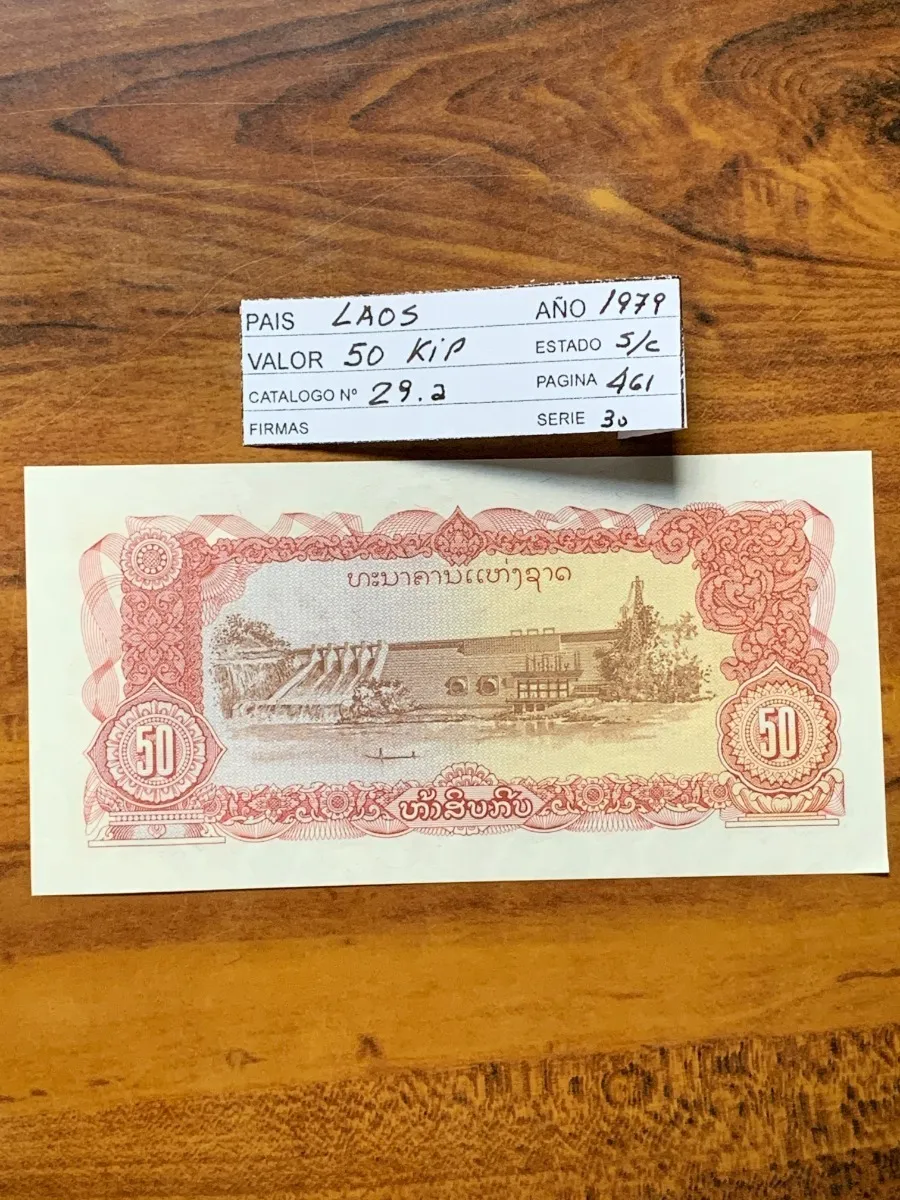 Robmar-billete Sin Circular De Laos-50 Kip Del Año 1979 - Imagen 3