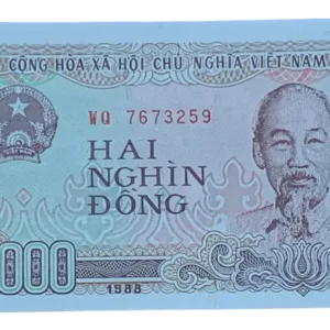 Robmar-billete Sin Circular-vietnam-2000 Dong Del 1988