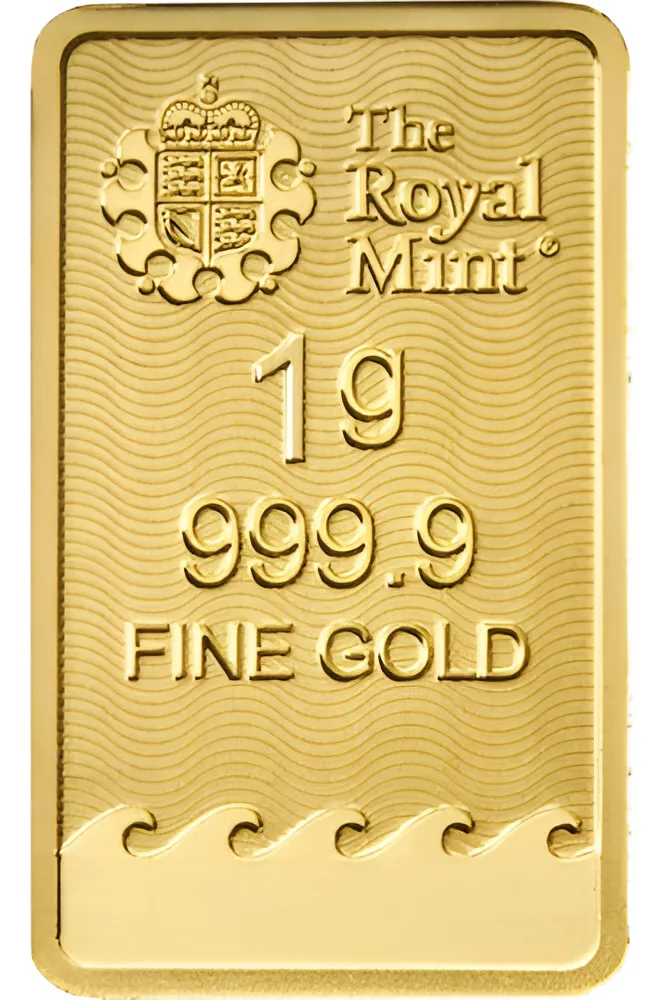 Robmar-lingote Britania De 1 Gramo De Oro Puro.24 K. Sellada - Imagen 2