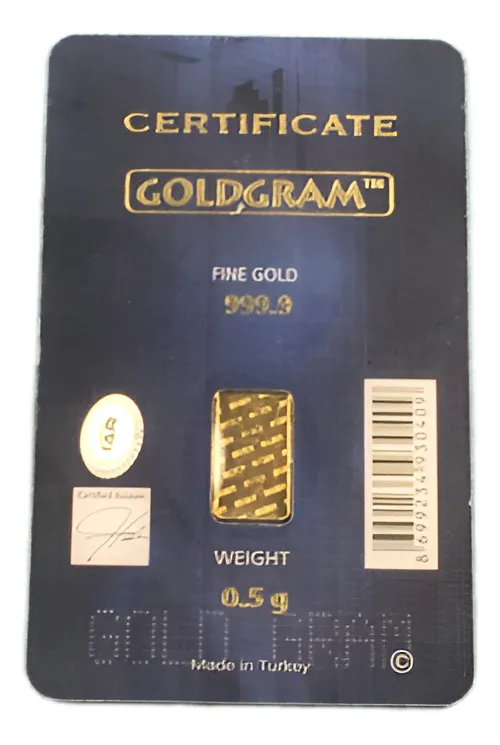 Robmar-lingote De Estambul Medio Gramo.de oro Puro 24 K. Sellado y numerado - Imagen 2