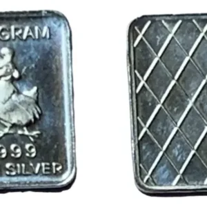 Robmar-lingote N° 82--1 G.plata 24k-un Pavo + Estuche En 3d