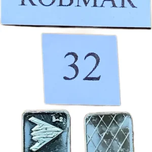 Robmar-USA-Lingote De 1g Plata Pura 24k 0,999-N°32-Avión Supersónico