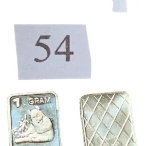 Robmar-USA-Lingote De 1g Plata Pura 24k 0,999-N°54-Panda