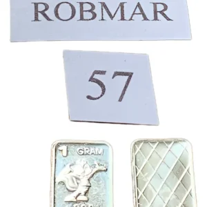 Robmar-USA-Lingote De 1g Plata Pura 24k 0,999-N°57-Zorro Saludando