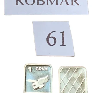 Robmar-USA-Lingote De 1g Plata Pura 24k 0,999-N°61-Águila Volando
