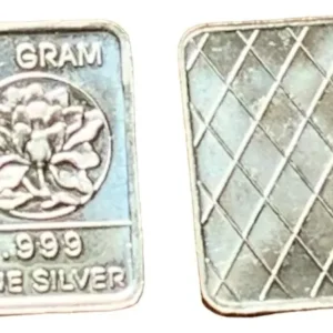 Robmar-USA-Lingote De 1g Plata Pura 24k 0,999-N°66-Una Flor