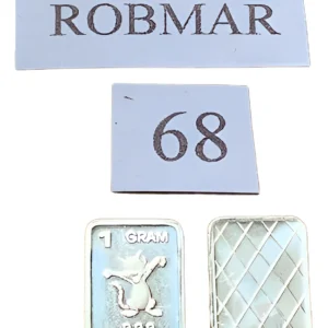 Robmar-USA-Lingote De 1g Plata Pura 24k 0,999-N°68-Zorro Alegre