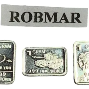 Robmar-USA-Lote De 3 Lingotes De 1g De Plata Pura 0,999-N°31